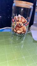 “You are Enough” Cow Bamboo lid cup.